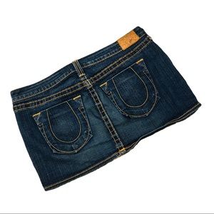 True religion jean mini skirt